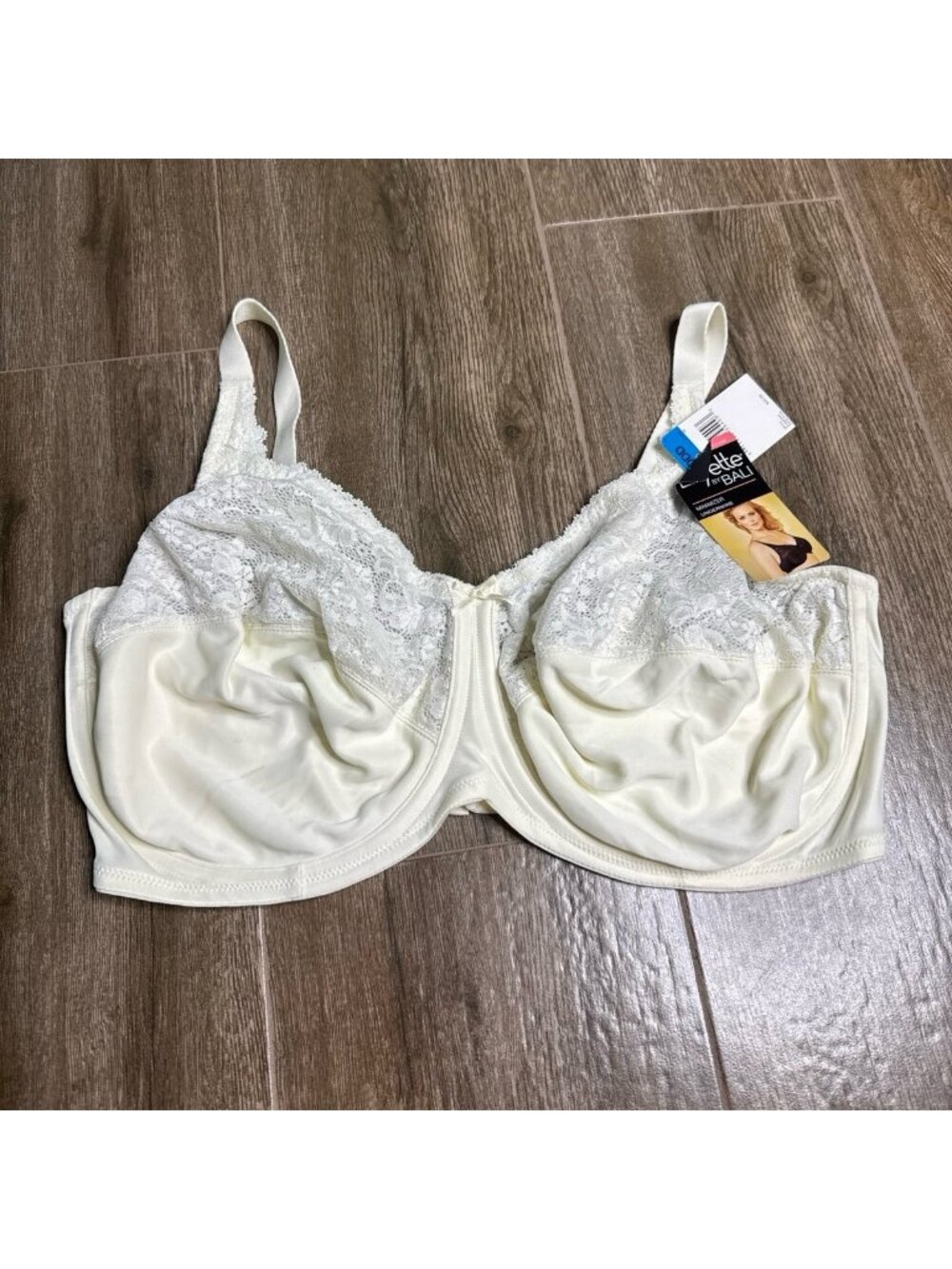 Lilyette by Bali Minimizer Bra White Pearl 42DDD